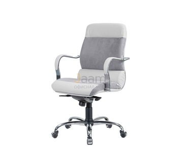 Кресло для руководителя Комфорт/Д комб. Кожа нестандартная/база хром