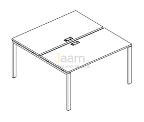 Мебель для персонала Рабочая станция на металлокаркасе UNO Б1 177 БП