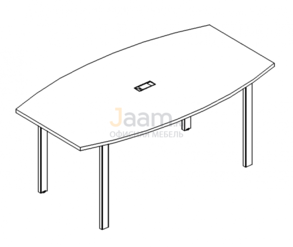 Стол для переговоров Стол для переговоров фигурный на металлокаркасе UNO Б1 111 БП