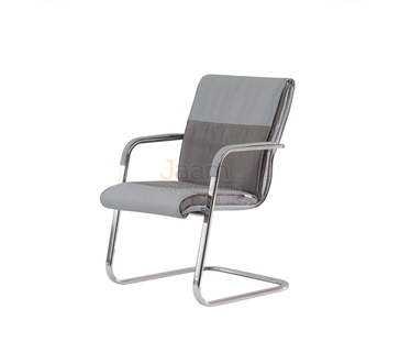 Офисный стул Лондон/В комб. Кожа стандартная/база хром