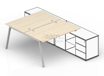 Мебель для персонала Составной стол для крепления к сервисным опорным тумбам (4 громмета) AR2TG148FU