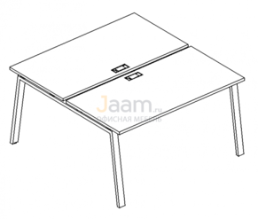 Мебель для персонала Рабочая станция на металлокаркасе TRE Б3 175 БП