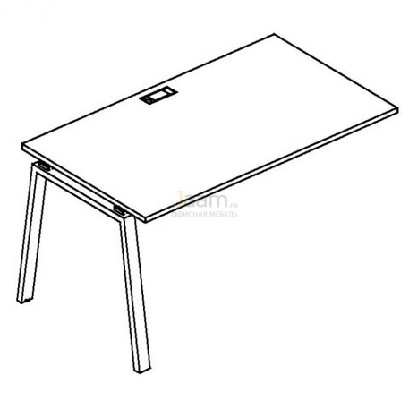 Мебель для персонала Секция стола рабочей станции на металлокаркасе TRE Б3 024-1 БП