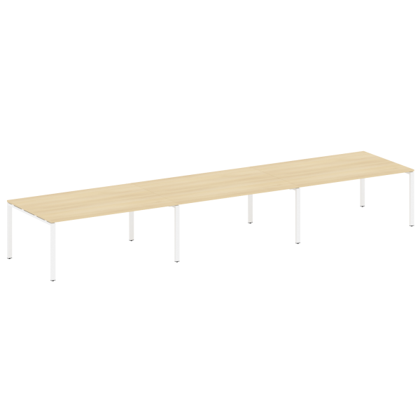 Переговорный стол 3 столешницы Metal System Style БП.ПРГ-3.5 5400x1235x750