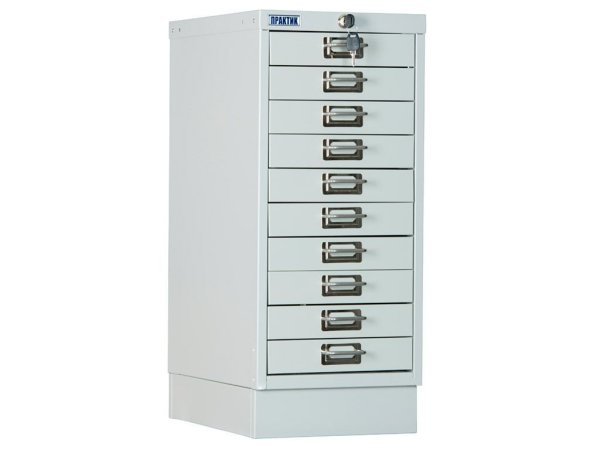 Многоящичный шкаф ПРАКТИК MDC-A4/650/10 (Серый)