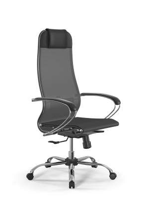 Кресло для руководителя Метта SynchroSit 10 B1-104K - T /Um00/Nb00/K1cL(M20.B21.G20.W02) (Серый)