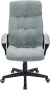 Кресло руководителя CH-824 Fabric серо-голубой Light-28 крестов. пластик