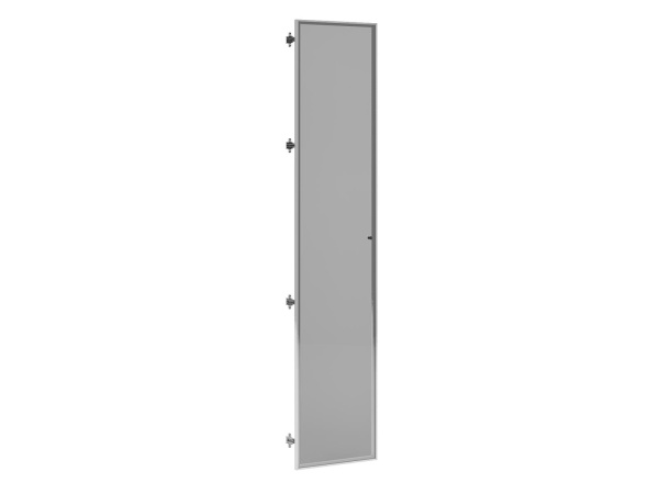 Двери большие стеклянные в алюм. раме SUPERJET (450х20х2020) (Белый матовый)