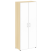 Шкаф для документов со стеклом белым LT.ST-1.10 R white