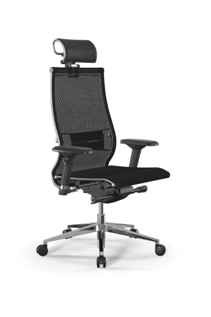 Кресло для руководителя Метта Samurai L2-5D - TS /Kc00/Nc00/D04P/H2cL-3D(M26.B32.G25.W03) (Черный)