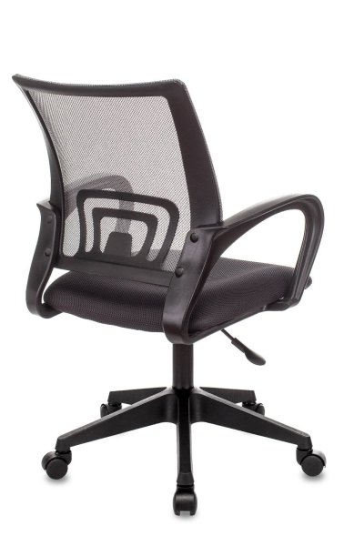 Кресло офисное TopChairs ST-Basic сетка/ткань серый (Компьютерное кресло ST-Basic темно-серый)