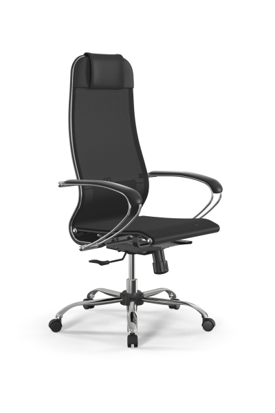 Кресло для руководителя Метта SynchroSit 10 B1-104K - T /Um00/Nb00/K1cL(M20.B21.G20.W02) (Черный)