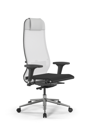 Кресло для руководителя Метта SynchroSit 10 B1-104D - T /Um00/Nb00/D02P(M23.B23.G18.W02) (Белый)