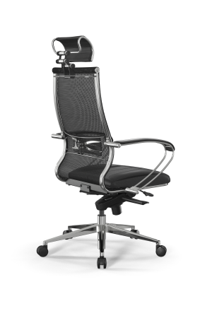 Кресло для руководителя Метта Samurai L2-6K - TS+Infinity /Kc00/Wm06/K2cL/H2cL-3D(M06.B32.G11.W03) (Черный)