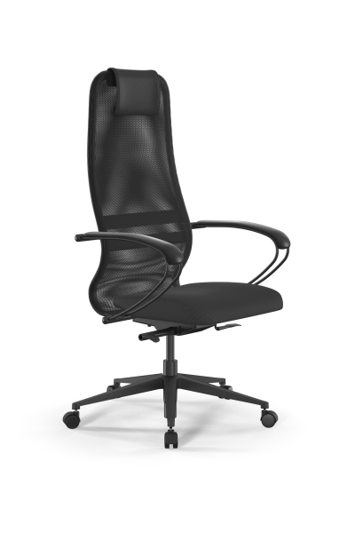 Кресло для руководителя Метта SynchroSit 8 B1-8K - X1+UMF(X1) /Uh00/Wh00/K1bL(M24.B11.G19.W02) (Темно-серый)