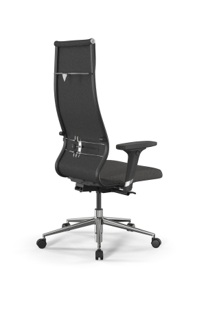 Кресло для руководителя Метта SynchroSit 10 B1-162D - Bahama /Kb15/Wh12/D02P(M23.B23.G18.W02) (Темно-серый)