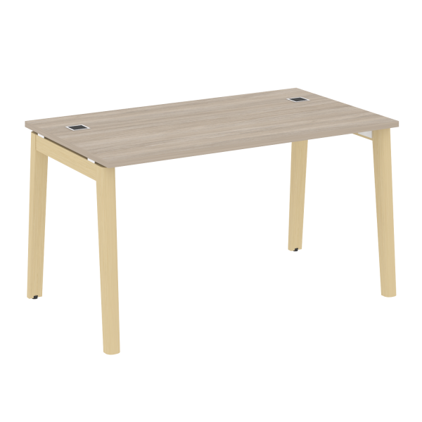 Стол руководителя на деревянных опорах Onix Wood Direct OW.SRR-3.8 1380x800x750