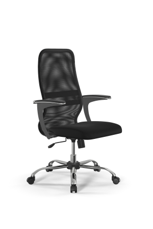 Кресло для руководителя Метта Sit 8 B2-8U - X1+UMF(X1) /Uh00/Wh00/U1mL-b(M09.B21.G20.W01) (Черный)