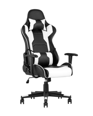Кресло игровое TopChairs Diablo белое (Геймерское кресло Diablo белый)