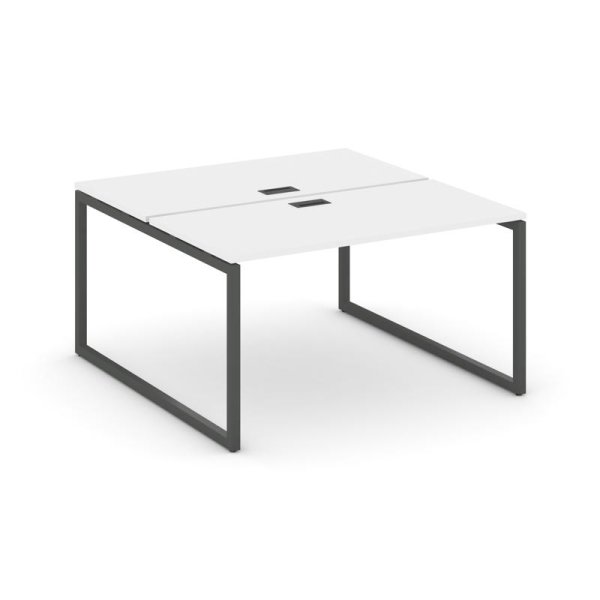 Рабочая станция 2-х сторонняя SN-4O.DRS-024 (1580х1632х750) (Белый/Металл Антрацит)