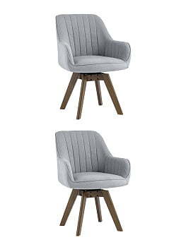 Стул вращающийся MANS серый 2 шт,