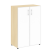 Шкаф для документов со стеклом белым LT.ST-2.4 R white