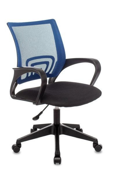 Кресло офисное TopChairs ST-Basic сетка/ткань синий (Компьютерное кресло ST-Basic синий)
