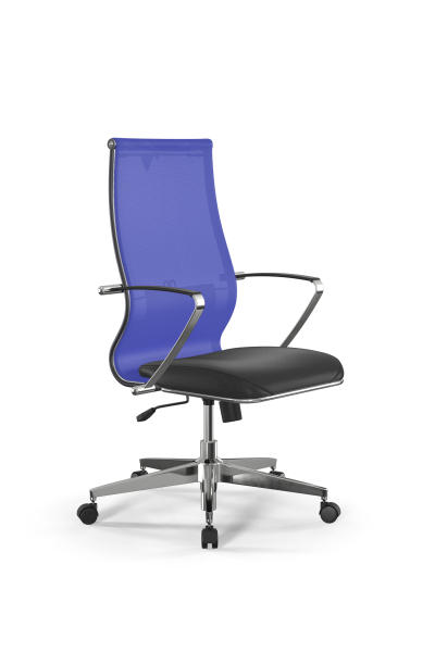 Кресло для руководителя Метта Sit 10 B2-163K - T+Extra /Km00/Wm12/K5cL(M09.B22.G18.W02) (Васильковый | Черный)