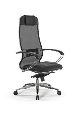 Кресло для руководителя Метта Samurai L1-2K - TS+Infinity /Uc00/Wm06/K2cL(M06.B32.G11.W03) (Черный)