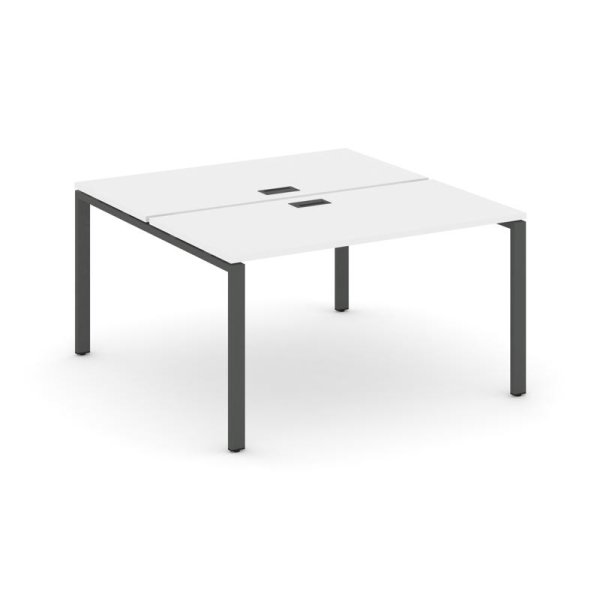 Рабочая станция 2-х сторонняя SN-6P.DRS-024 (1580х1632х750) (Белый/Металл Антрацит)