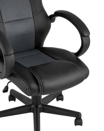 Кресло игровое TopChairs Renegade серое (Геймерское кресло Renegade серый)