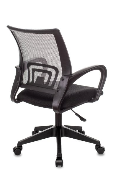 Кресло офисное TopChairs ST-Basic сетка/ткань темно-серый (Компьютерное кресло ST-Basic темно-серый)
