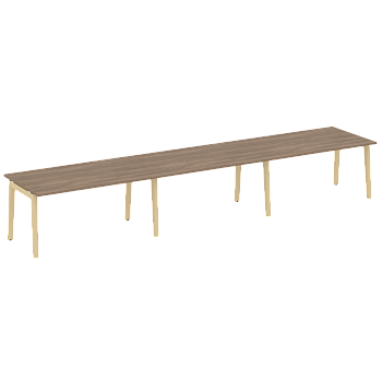 Стол переговорный на деревянных опорах Onix Wood OW.PRG-3.4 4740x980x750
