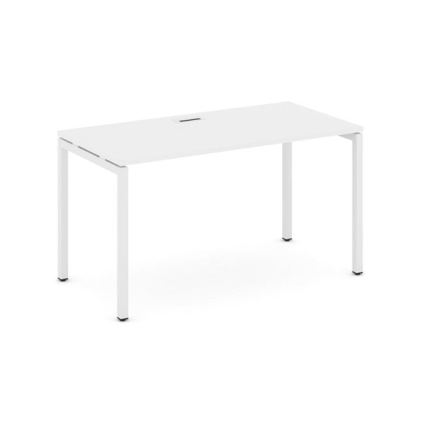 Стол письменный SN-4P.SP-002 (1180х600х750) (Белый/Металл Белый)