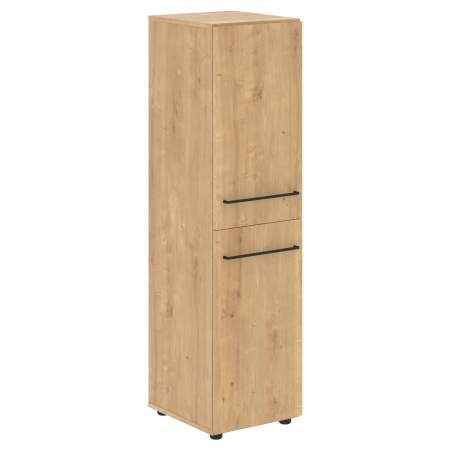 Шкаф колонка с 2-мя глухими малыми дверьми LOFTIS LMC 40.4 400х430х1517 (Дуб Бофорд)