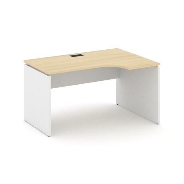 Стол рабочий эргономичный SN-D.SPA-002(R) (1580х600/980х750) (Акация Лорка/Белый)