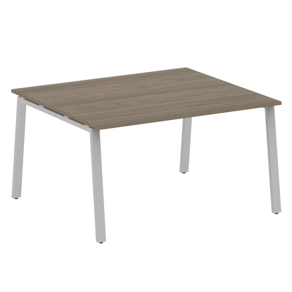 Стол для переговоров (1 столешница) на А-образном м/к Metal System Style БА.ПРГ-1.3 1400x1235x750 (Вяз/Серый металл)