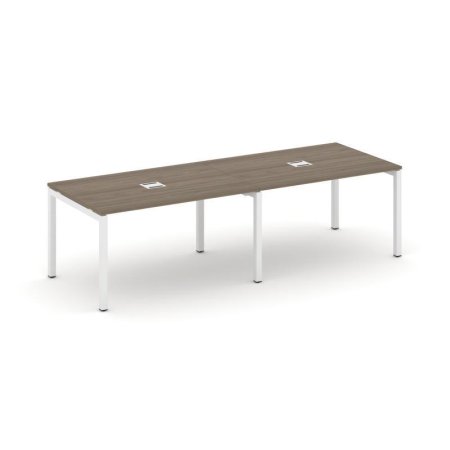 Стол переговорный SN-5P.SPRG-013 (2760х980х750) (Вяз Благородный/Металл Белый)